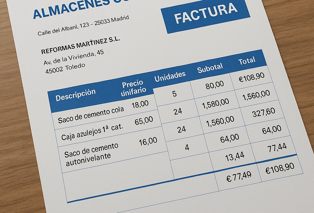 Líneas de detalle, conceptos o movimientos